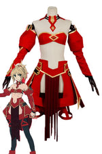 Fate/Apocrypha Aka no Saber Red Anime Cosplay Costumes
