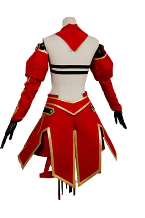 Fate/Apocrypha Aka no Saber Red Anime Cosplay Costumes