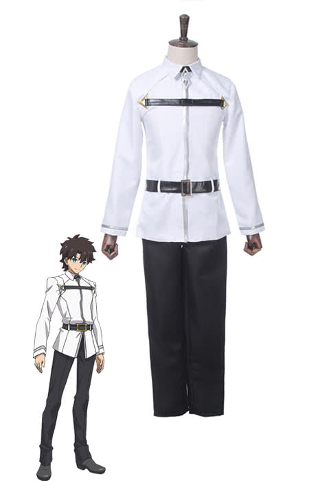 Fate Grand Order Ritsuka Fujimaru White Cosplay Costumes