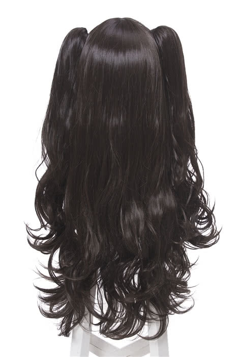 Fate Grand Order Tohsaka Rin Black Brown Long Curly Game Cosplay Wigs