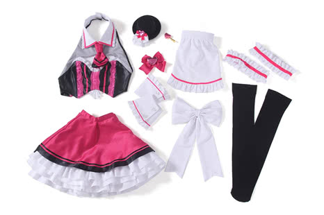 Fate Grand Order Tohsaka Rin Street Choco-Maid Game Cosplay Costumes
