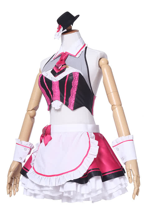 Fate Grand Order Tohsaka Rin Street Choco-Maid Game Cosplay Costumes