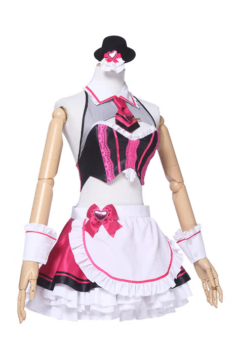 Fate Grand Order Tohsaka Rin Street Choco-Maid Game Cosplay Costumes