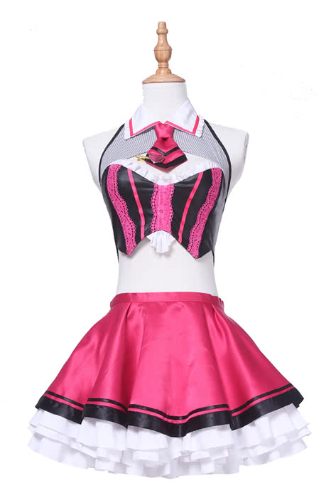 Fate Grand Order Tohsaka Rin Street Choco-Maid Game Cosplay Costumes