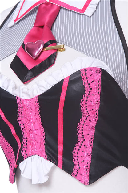 Fate Grand Order Tohsaka Rin Street Choco-Maid Game Cosplay Costumes