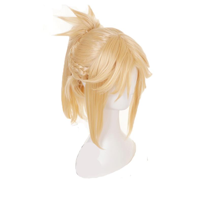 FateApocrypha FGO Saber Mordred Blonde Cosplay Wigs