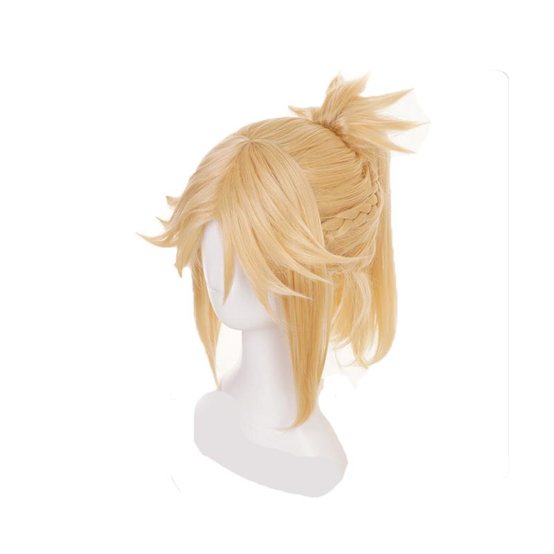 FateApocrypha FGO Saber Mordred Blonde Cosplay Wigs
