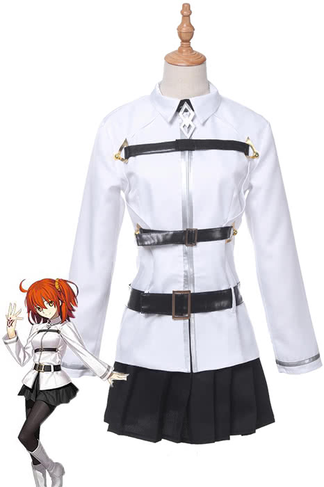 Fate/Grand Order Grand Master Olgamally Animusphere Black And White Uniform Anime Cosplay Costumes