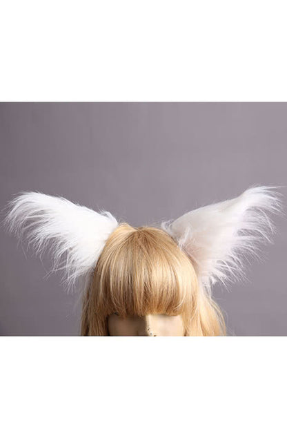 Fox Ear Animal Ear Cosplay Lovely White And Pink