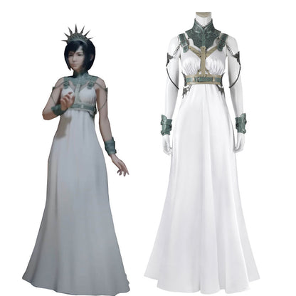 FF7 Rebirth Aerith Cosplay Costume Gold Saucer Dance Fancy Dress