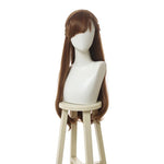 Film Anna Long Curly Brown Cosplay Wigs 