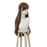Film Anna Long Curly Brown Cosplay Wigs 