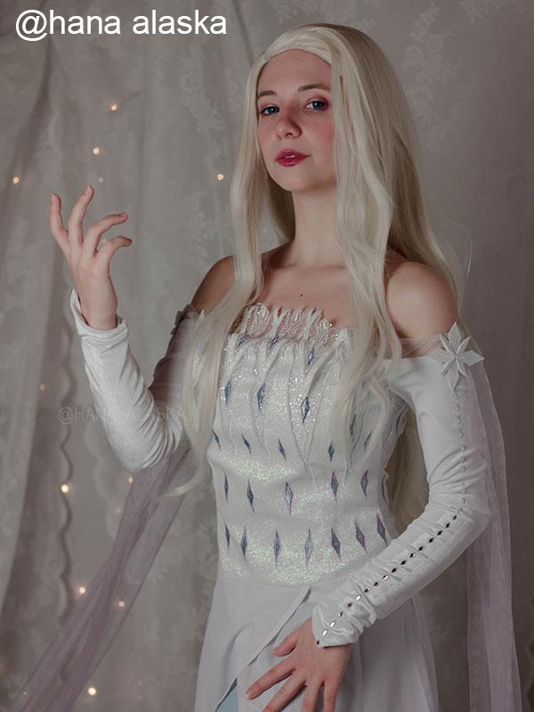 Film Elsa Blonde Long Cosplay Wigs