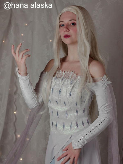 Film Elsa Blonde Long Cosplay Wigs