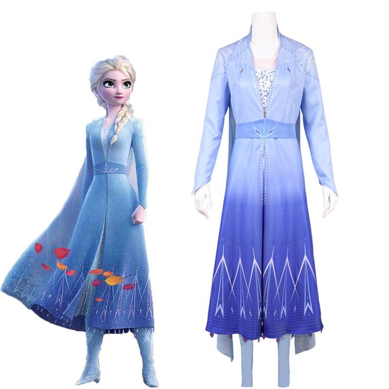 Film Elsa Cosplay Costume 