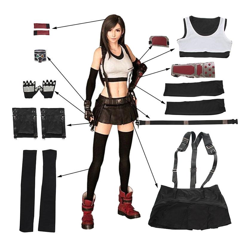 FINAL FANTASY Tifa Full Sets Cosplay Costume