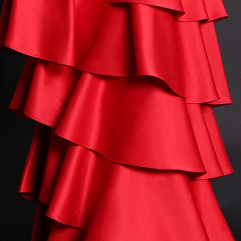 Final Fantasy VII 7 Aerith Red Dress Cosplay Costume