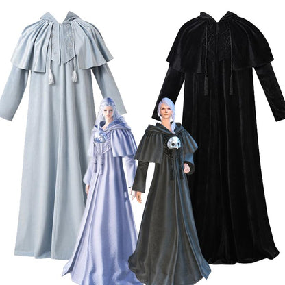 Final Fantasy XIV Endwalker Hythlodaeus Vebat Robe Halloween Cosplay Costume