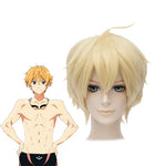 Free! Iwatobi Swim Club Hazuki Nagisa Short Blonde Cosplay Wig