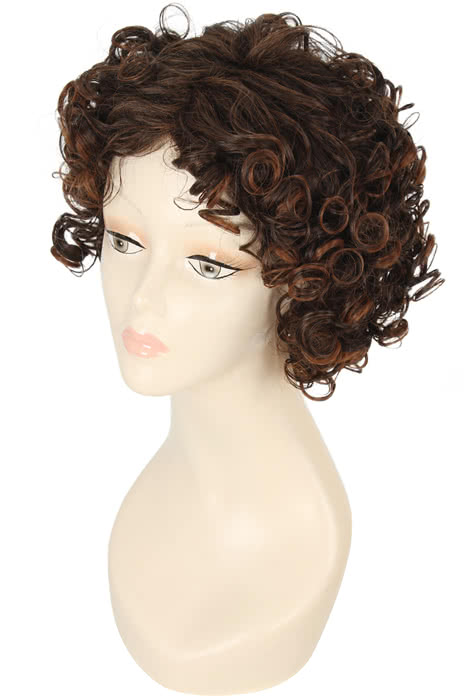 30cm Blonde Brown Short Sexy Curly Fashion Wig