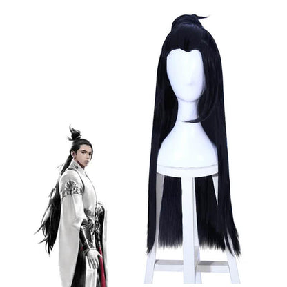 Game Chu Liu Xiang Wu Dang Cheng Nan long Black Cosplay Wigs