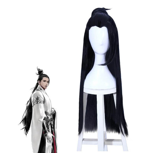 Game Chu Liu Xiang Wu Dang Cheng Nan long Black Cosplay Wigs