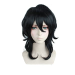 Game Ensemble Stars Rei Sakuma Black Curly Cosplay Wig