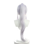 Game Genshin Impact Ayaka Gray Mixed Blue Long Ponytail Cosplay Wigs