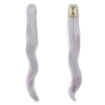 Game Genshin Impact Ayaka Gray Mixed Blue Long Ponytail Cosplay Wigs