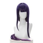 Game Genshin Impact Baal Purple Mided Color Long Cosplay Wigs
