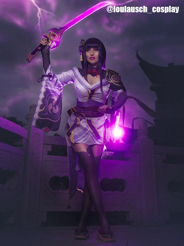 Game Genshin Impact Baal Suit Cosplay Costume