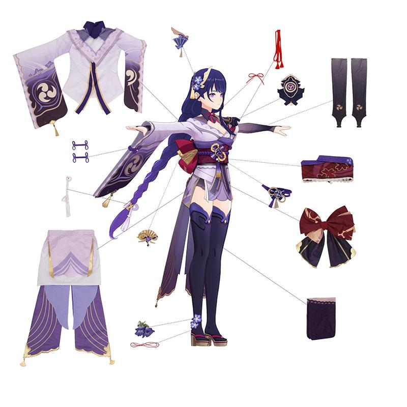 Game Genshin Impact Baal Suit Cosplay Costume