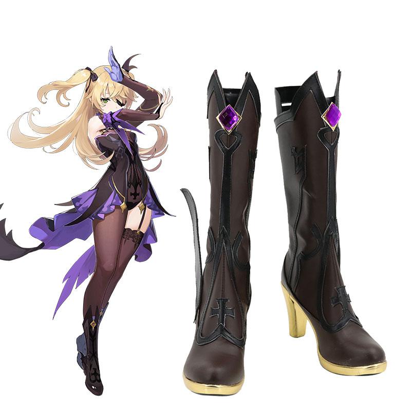 Game Genshin Impact Fischl Cosplay Shoes