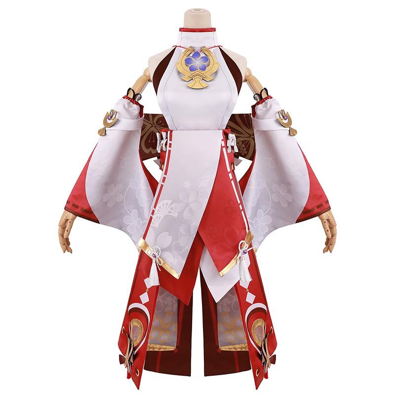 Game Genshin Impact Guuji Yae Cosplay Costume