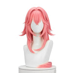 Game Genshin Impact Guuji Yae Pink Long Cosplay Wigs