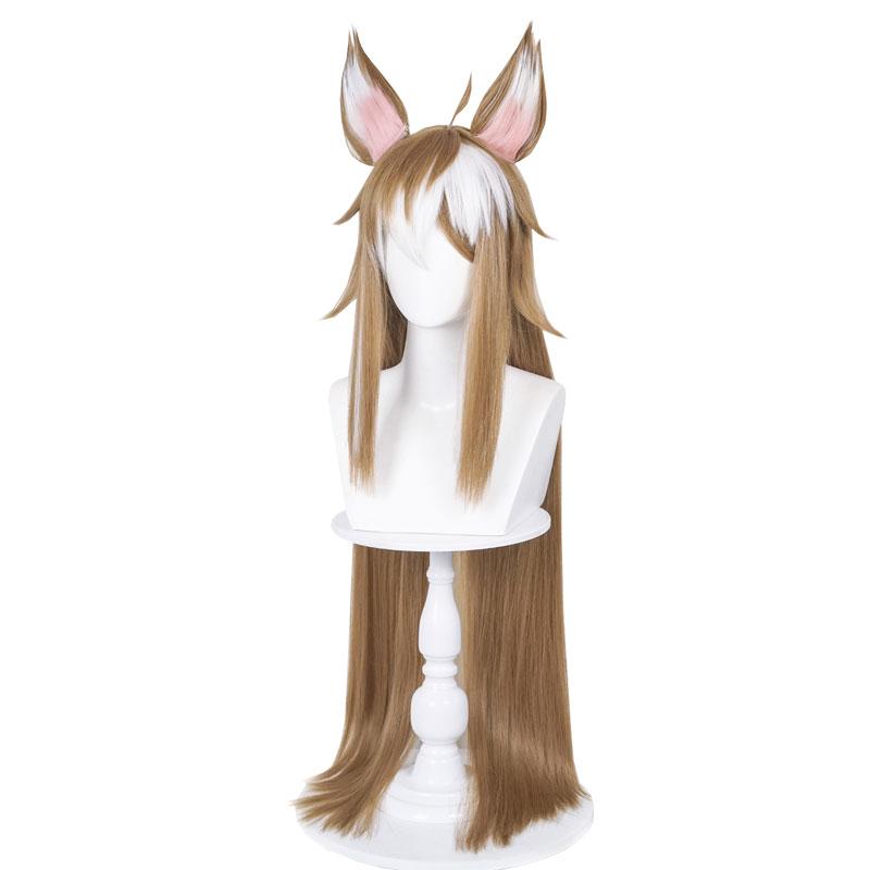 Game Genshin Impact Hina Gorou Brown Mixed Color Long Cosplay Wigs