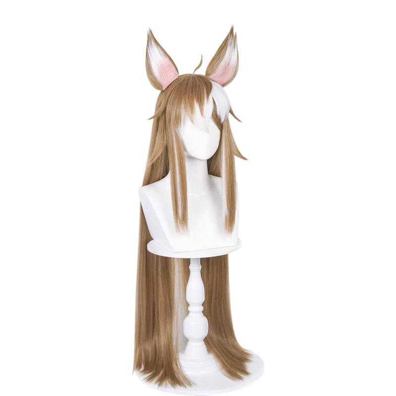 Game Genshin Impact Hina Gorou Brown Mixed Color Long Cosplay Wigs