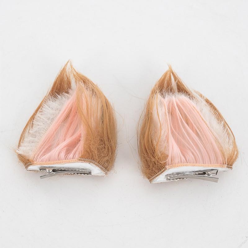 Game Genshin Impact Hina Gorou Brown Mixed Ears Long Cosplay Wigs