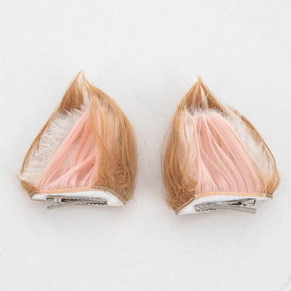 Game Genshin Impact Hina Gorou Brown Mixed Ears Long Cosplay Wigs