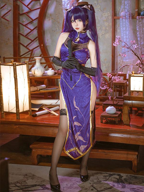 Game Genshin Impact Mona Doujin Cheongsam Cosplay Costume