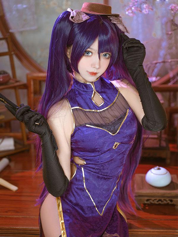 Game Genshin Impact Mona Doujin Cheongsam Cosplay Costume