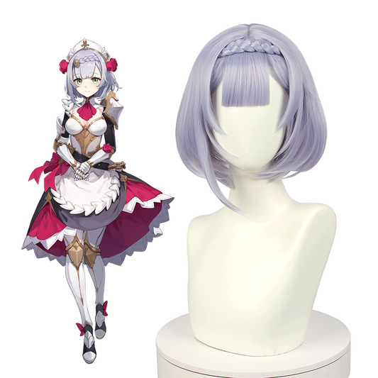 Game Genshin Impact Noelle Purple Braided Cosplay Wigs