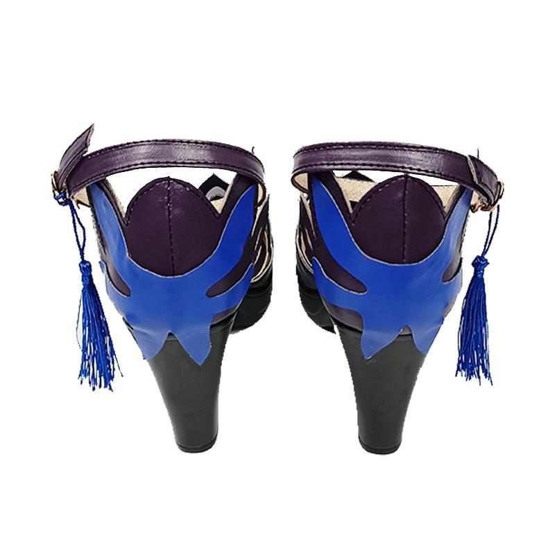 Game Genshin Impact Opulent Splendor Keqing Cosplay Shoes