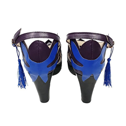 Game Genshin Impact Opulent Splendor Keqing Cosplay Shoes