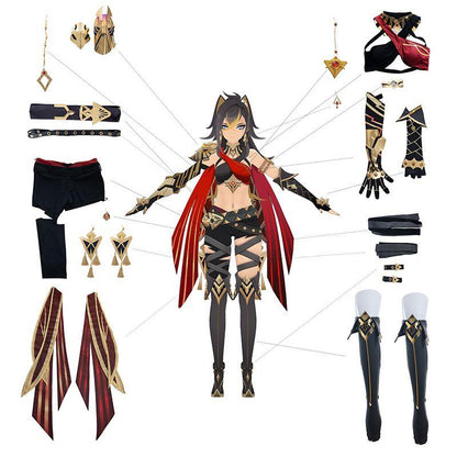 Game Genshin Impact Sumeru Dehya Cosplay Costume