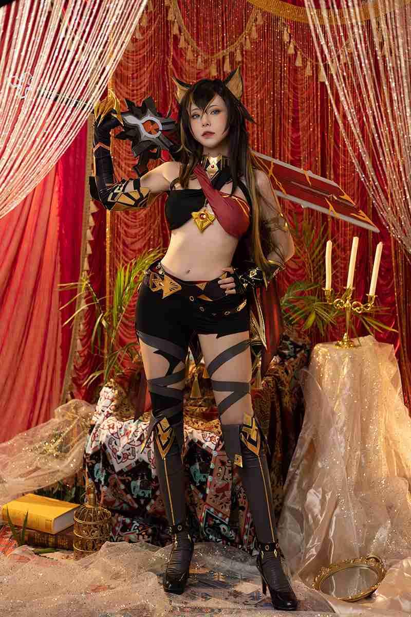 Game Genshin Impact Sumeru Dehya Cosplay Costume