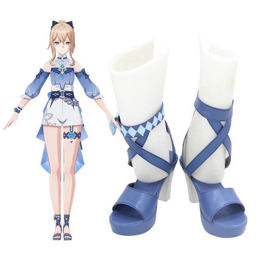 Game Genshin Impact Summertime Jean Cosplay Shoes