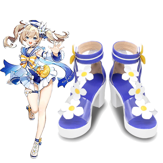 Game Genshin Impact Summertime Sparkle Barbara Cosplay Shoes