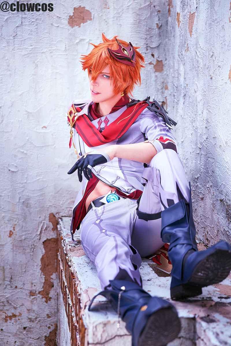 Game Genshin Impact  Childe Tartaglia Cosplay Costume