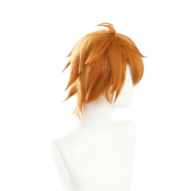 Game Genshin Impact Tartaglia Orange Short Cosplay Wigs 